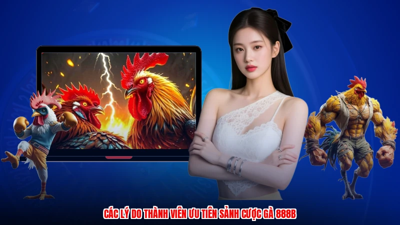 Các lý do thành viên ưu tiên sảnh cược gà 888B