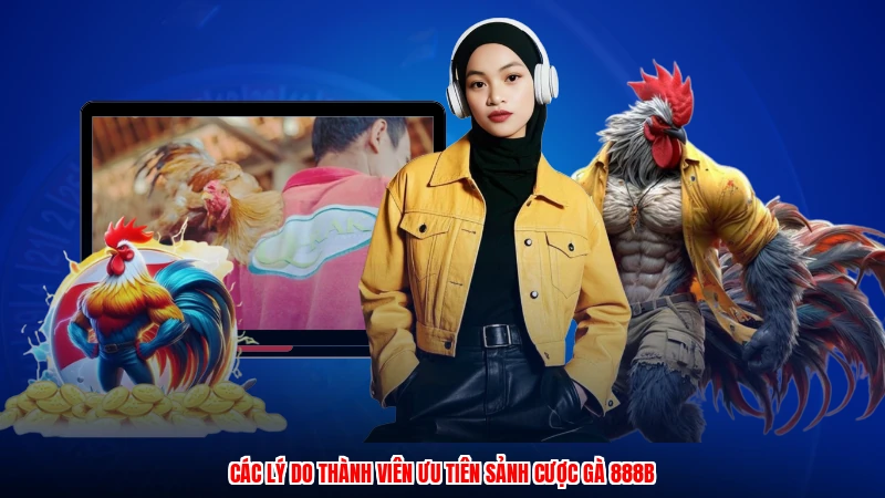Các lý do thành viên ưu tiên sảnh cược gà 888B