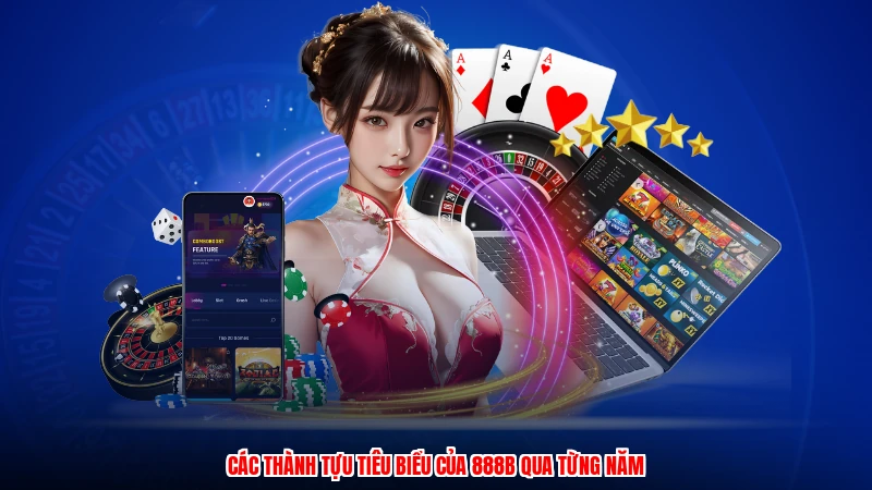 Các thành tựu tiêu biểu của 888B qua từng năm