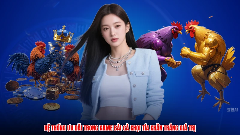 Hệ thống ưu đãi trong game bài gà chọi tía chân trắng giá trị